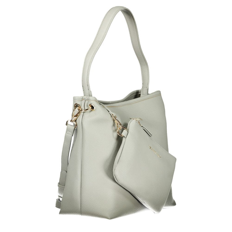 Grigio Polyurethane Women Shoulder Bag
