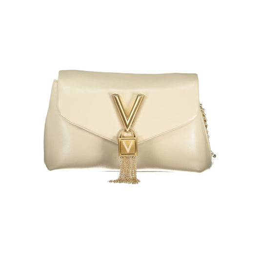 Beige Polyurethane Women Shoulder Bag