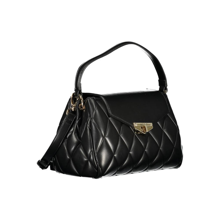 Nero Polyurethane Women Handbag