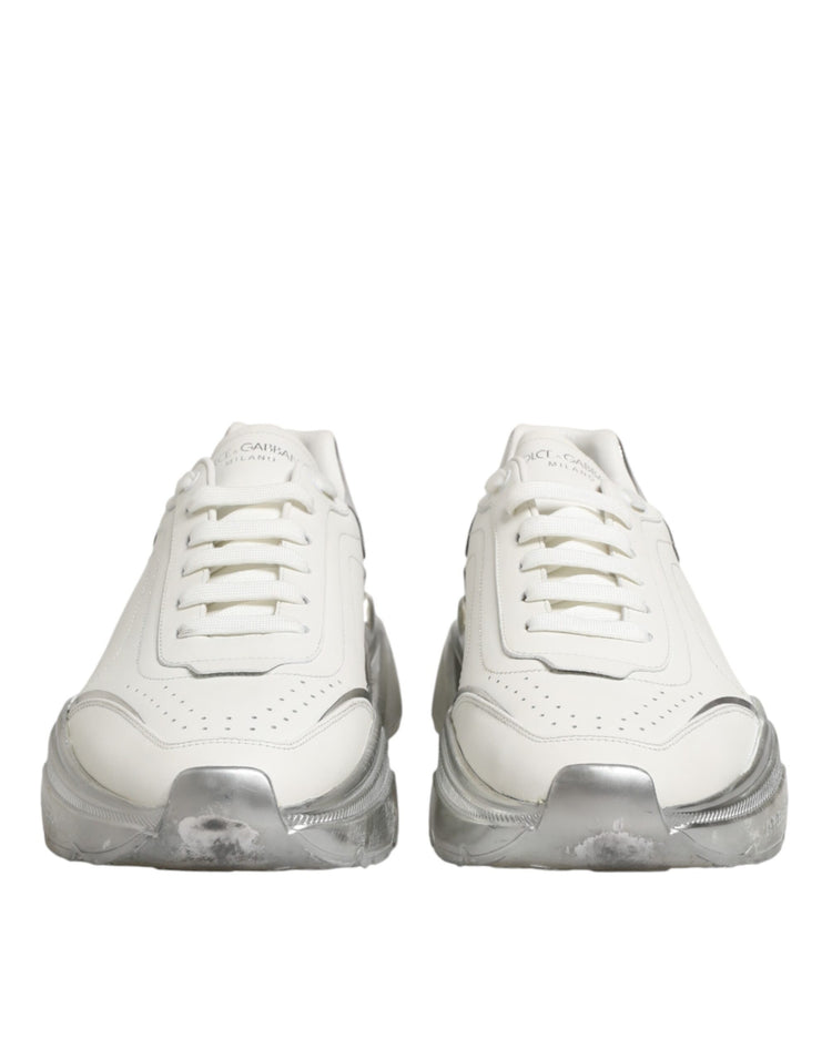 White Silver Daymaster Low Top Sneakers Shoes