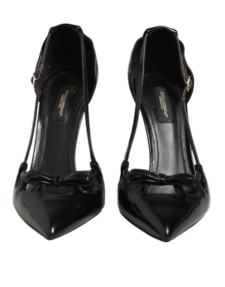 Black Patent Leather High Heels Pumps Shoes