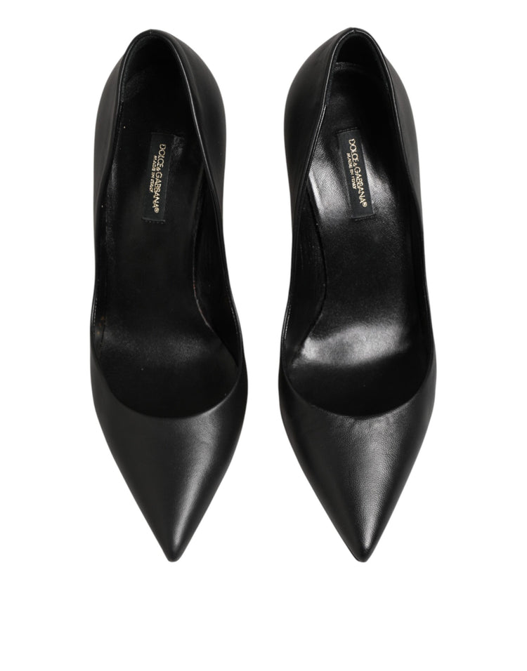 Black Patent Leather High Heels Pumps Shoes