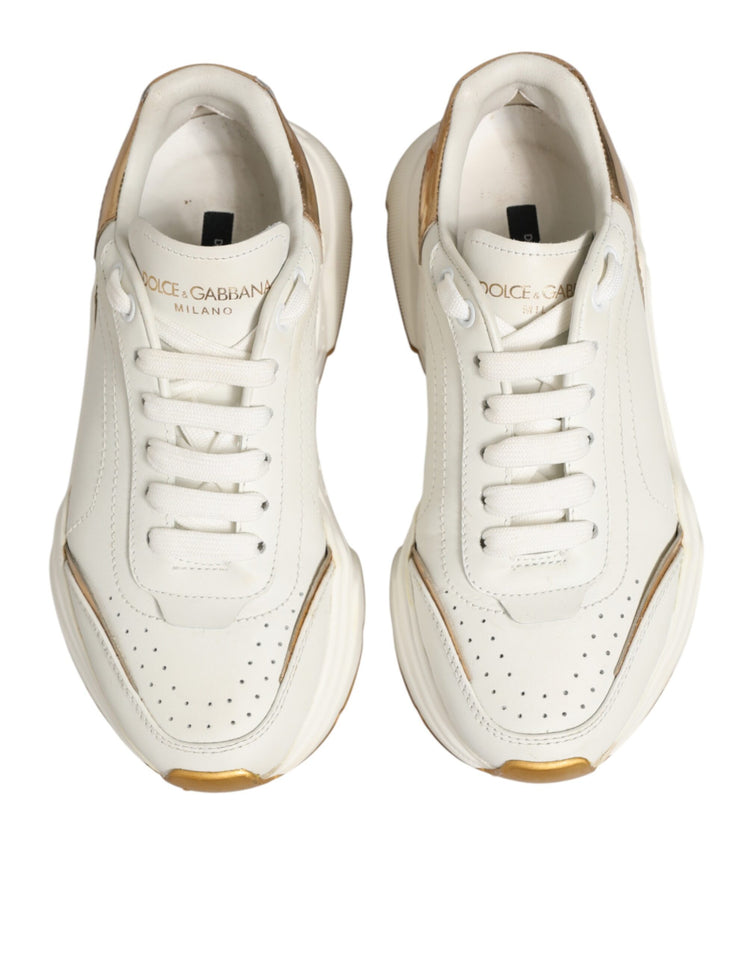 White Gold Daymaster Low Top Sneakers Shoes