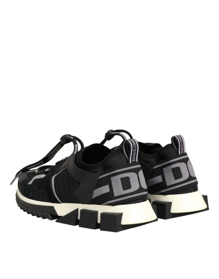 Black Mesh Sorrento Trekking Sneakers Shoes