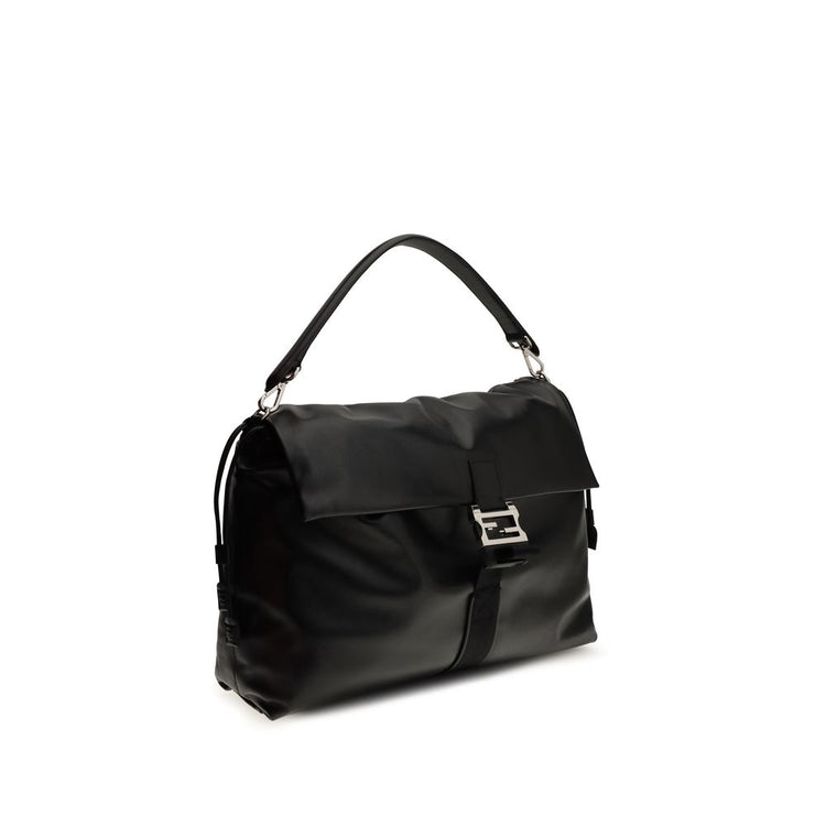 Black Calf Leather Bos Taurus Shoulder Bag
