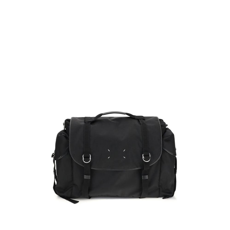 Black Polyamide Shoulder Bag