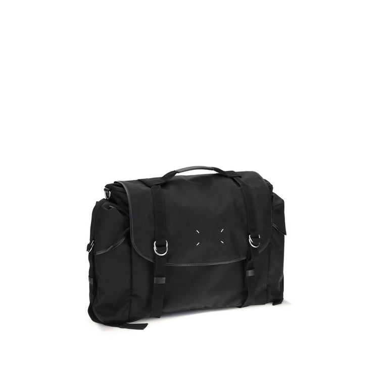 Black Polyamide Shoulder Bag