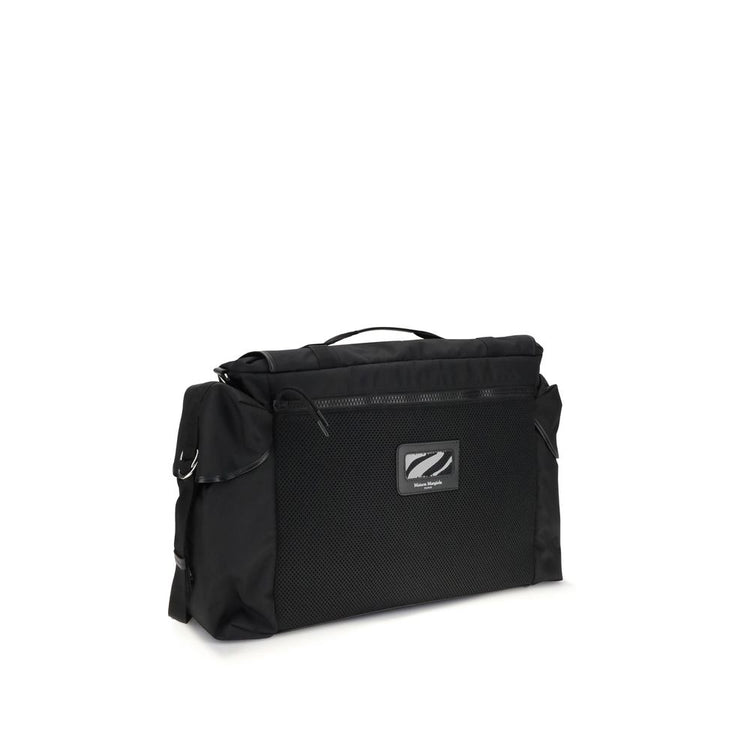 Black Polyamide Shoulder Bag