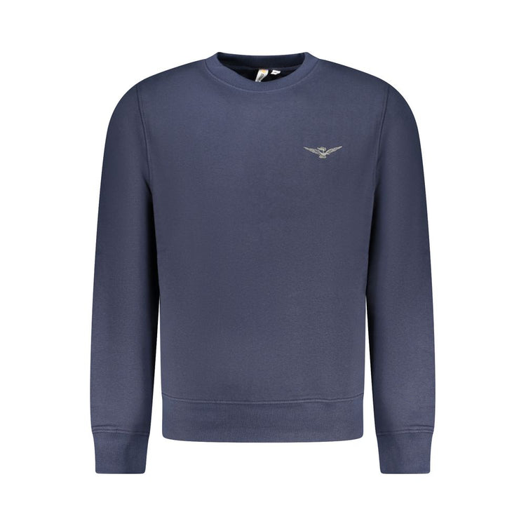 "Blu Cotton Men Sweatshirt"