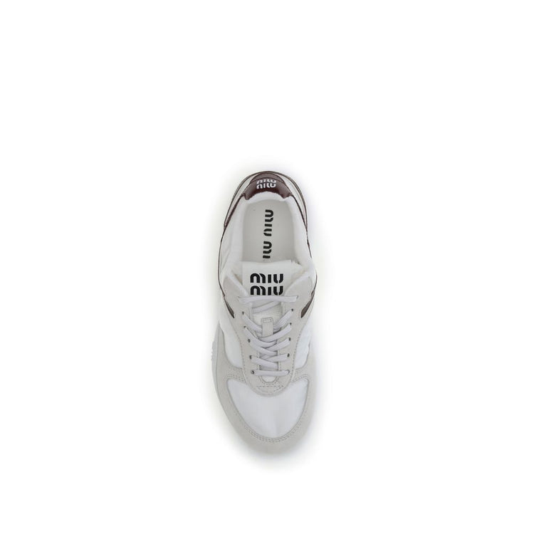 White Calf Leather Bos Taurus Athletic Sneakers