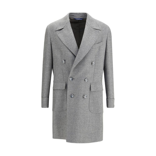 Gray Fleece Wool Coat