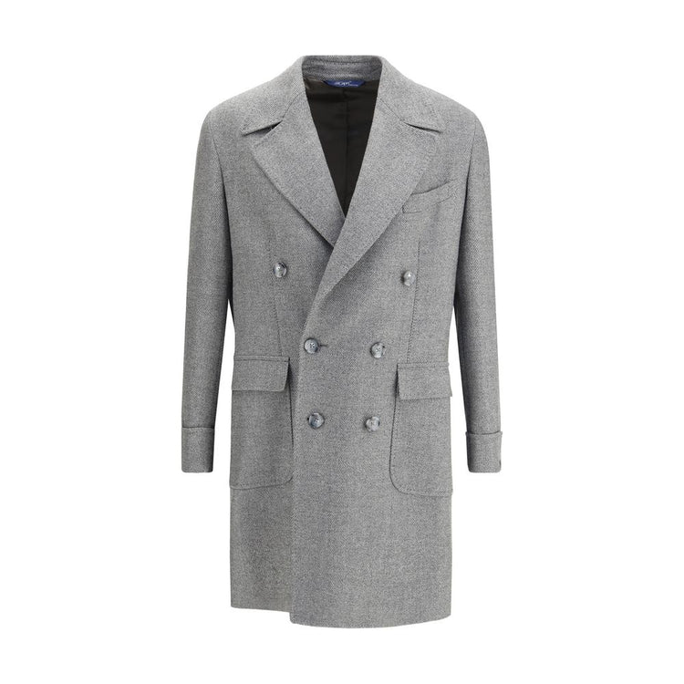 Gray Fleece Wool Coat