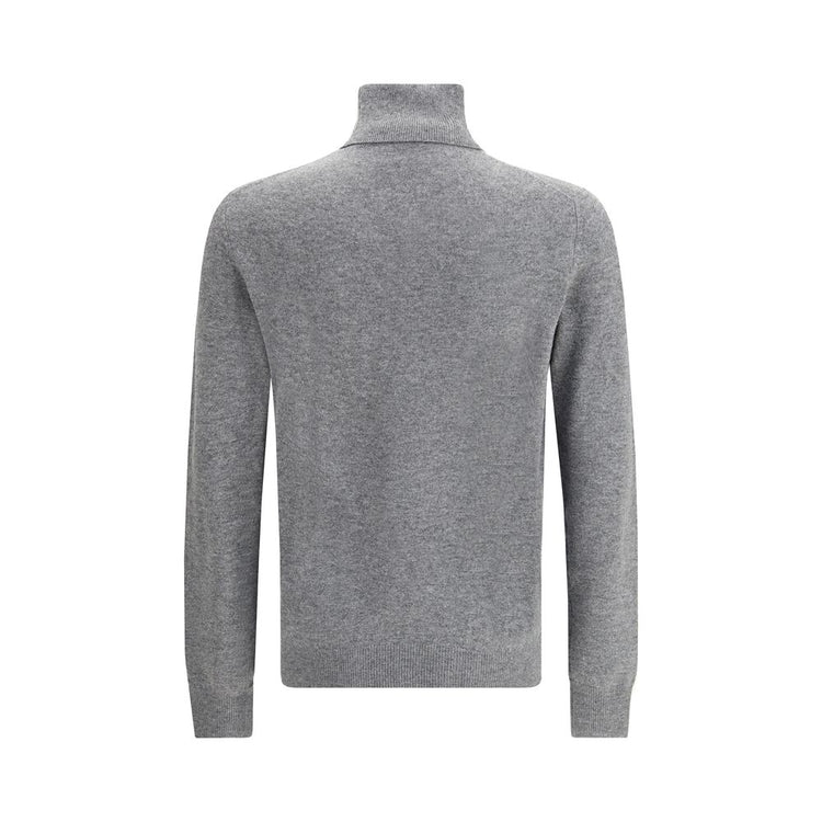 Gray Merino Wool Turtleneck