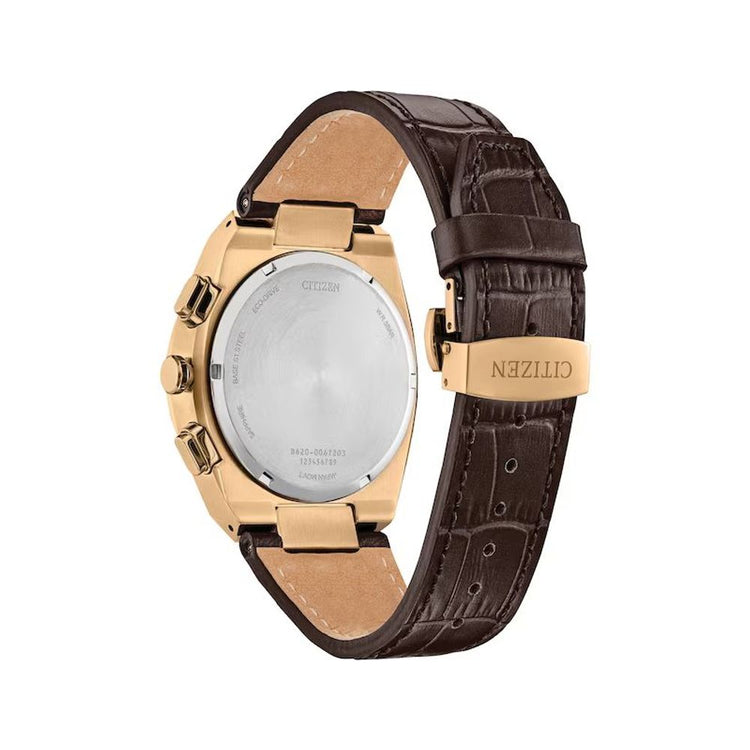 Brown Leather Dress Watch
