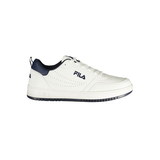 White Polyurethane Men Sneaker