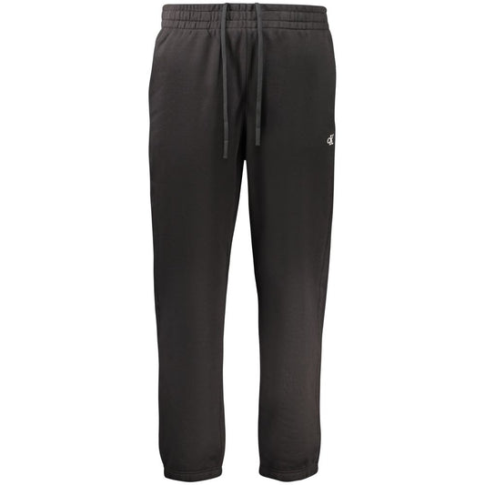 Black Cotton Men's Track Pant