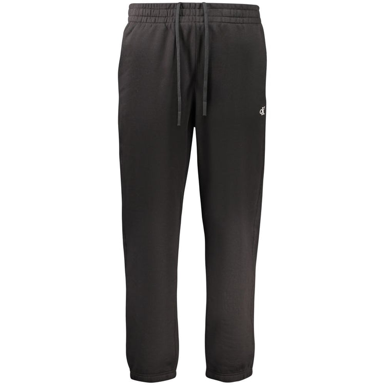 Black Cotton Men's Track Pant