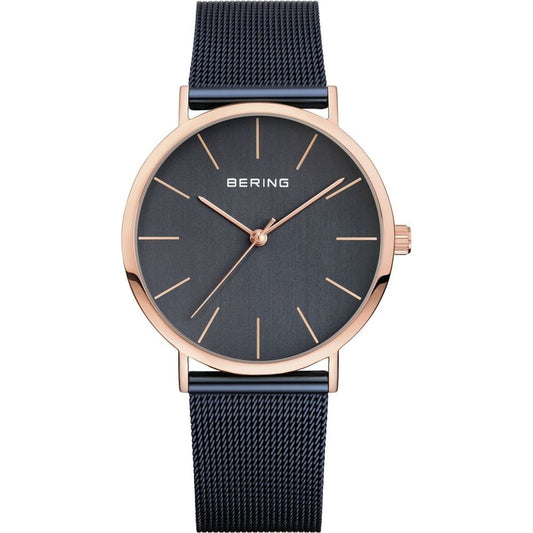Navy Blue Stainless Steel Dress Watch