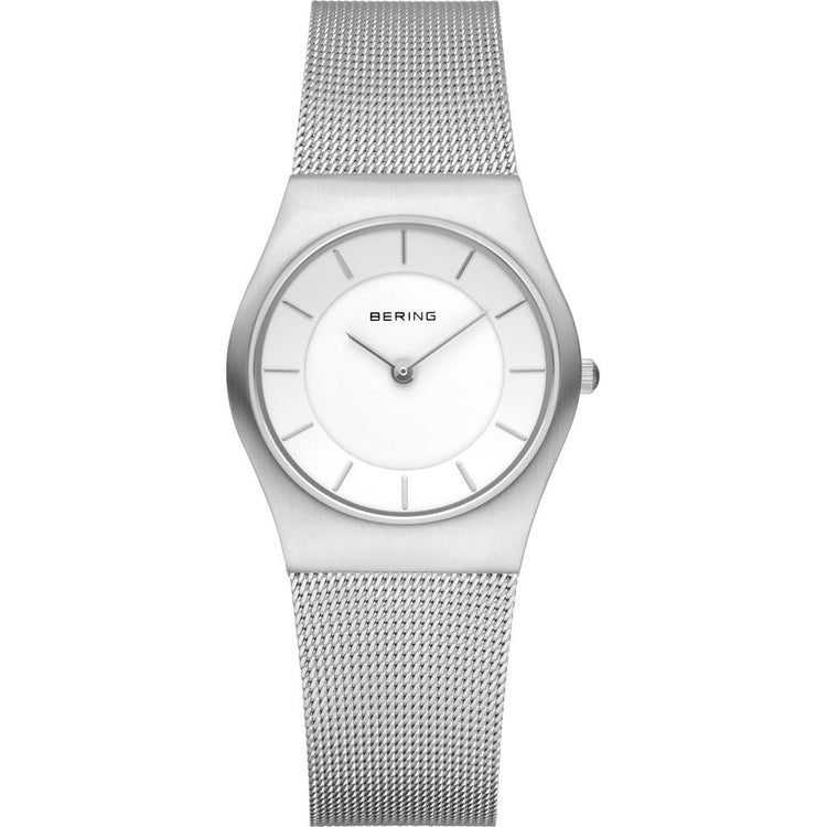 Silver Stainless Steel Dress Watch