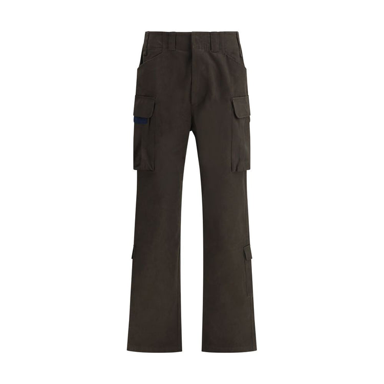 Brown Cotton Cargo Pants