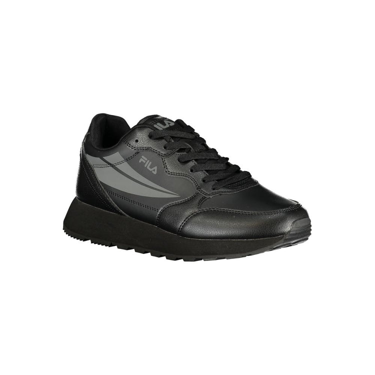 Nero Polyurethane Men Sneaker