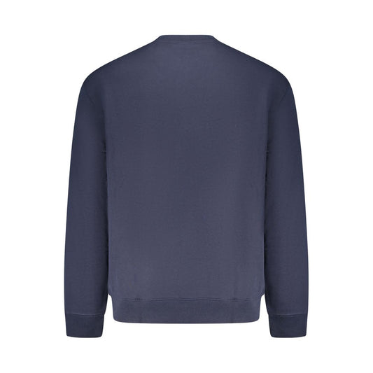 Blue Cotton Men's Sweatshirt