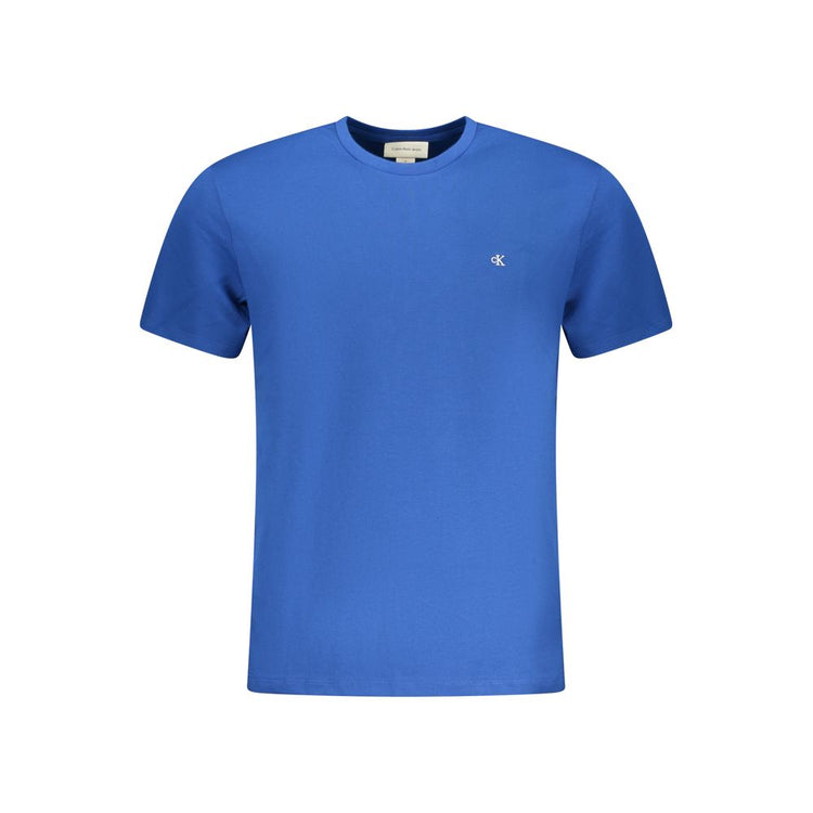 Blue Cotton Men's T-Shirt