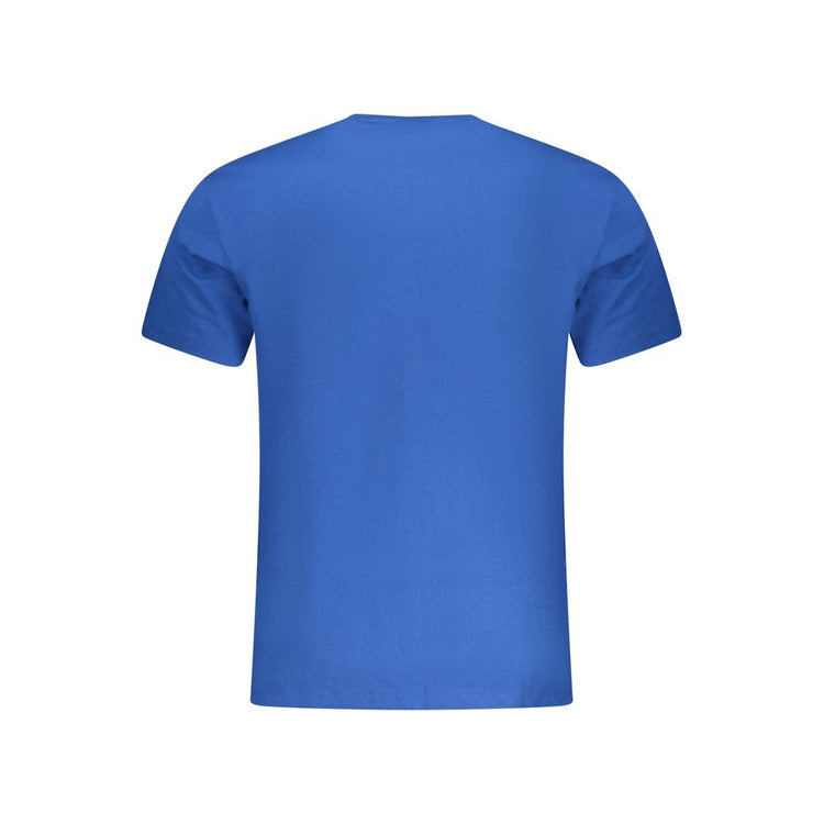 Blue Cotton Men's T-Shirt