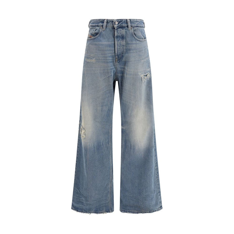 Blue Cotton Relaxed Fit Jeans