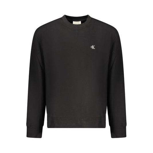 Black Cotton Men's Sweatshirt