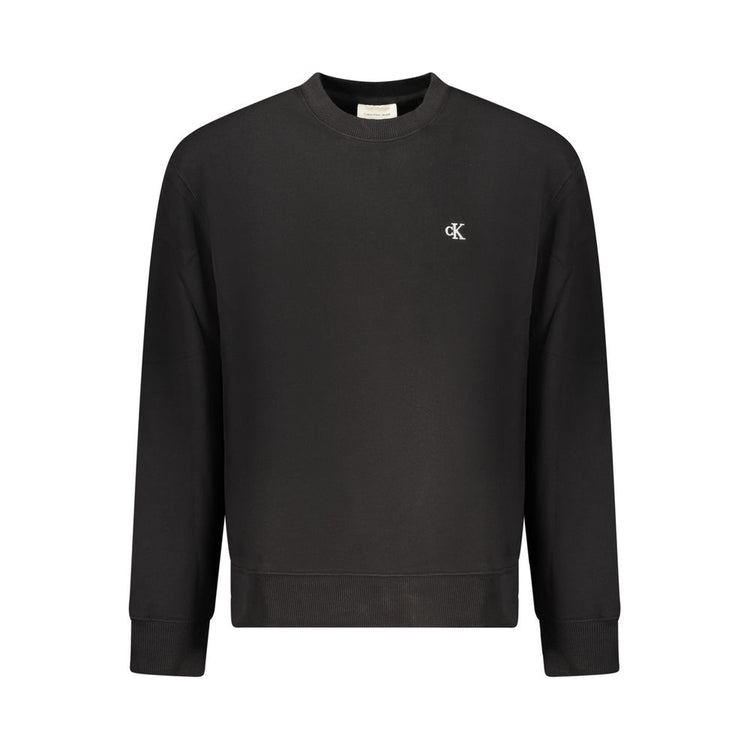 Black Cotton Men's Sweatshirt