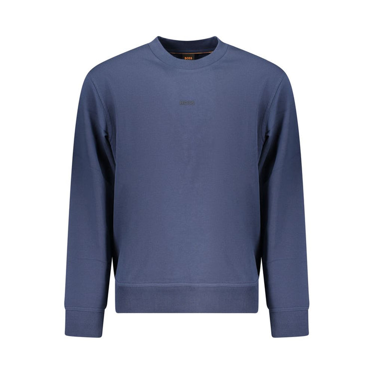 Blue Cotton Men's Sweatshirt