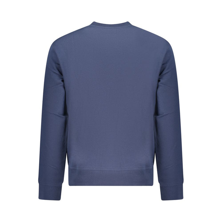 Blue Cotton Men's Sweatshirt