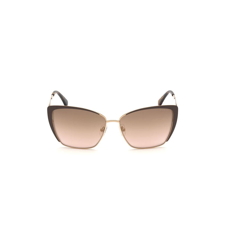 Brown Metal Sunglasses