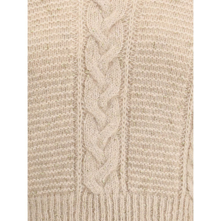 Beige Polyamide Sweatshirt