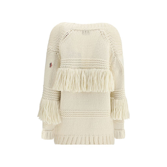 Cream Polyamide Cardigan