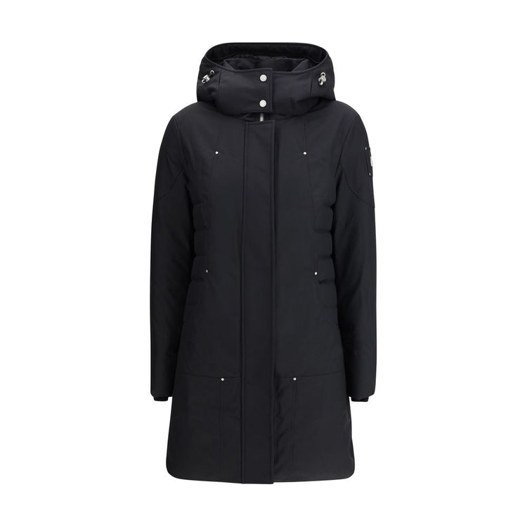 Black Polyester Parka