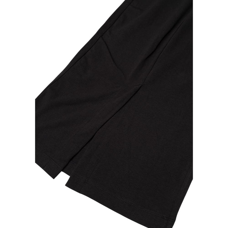 Black Cotton Long Skirt