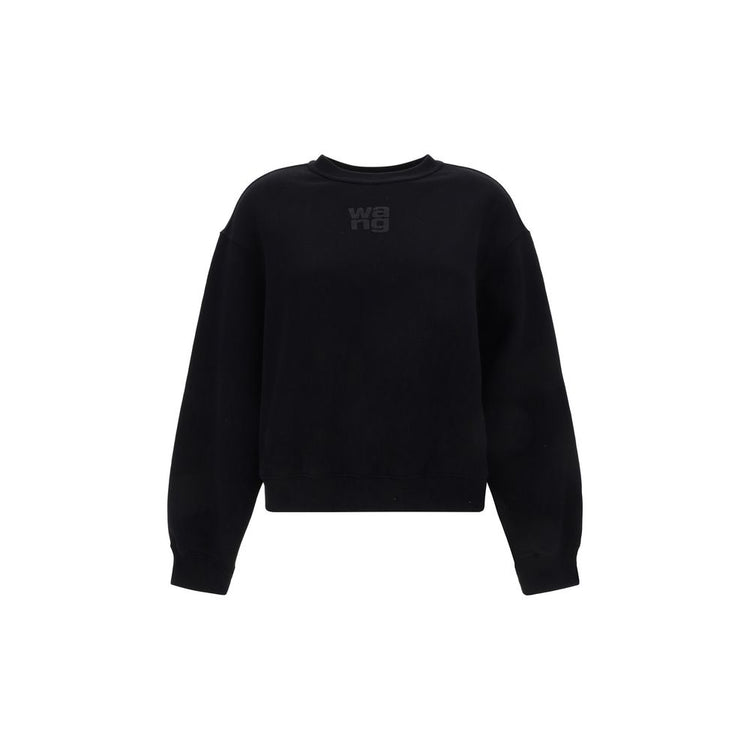 Black Cotton Sweatshirt