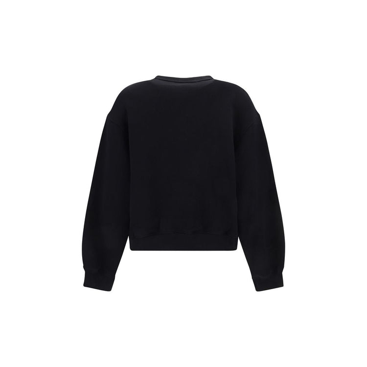Black Cotton Sweatshirt