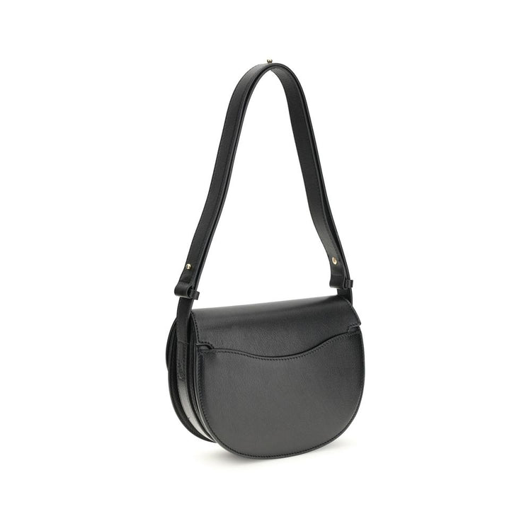 Black Calf Leather Bos Taurus Shoulder Bag