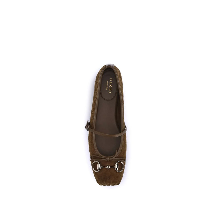 Brown Goatskin Ballet Flats
