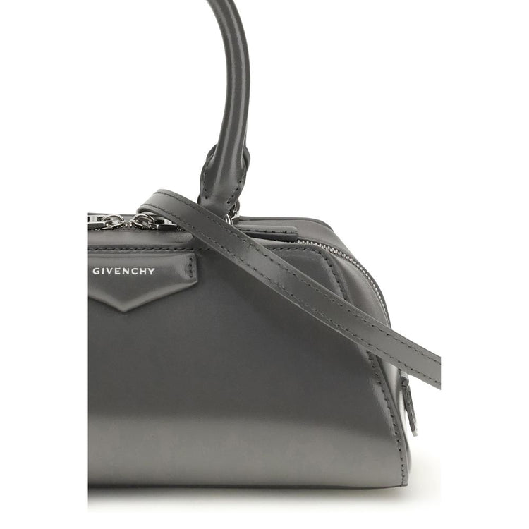 Gray Calf Leather Bos Taurus Shoulder Bag
