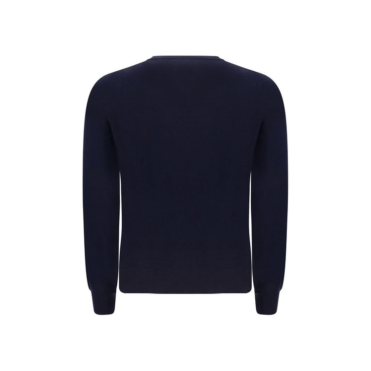 Blue Fleece Wool Sweatshirt