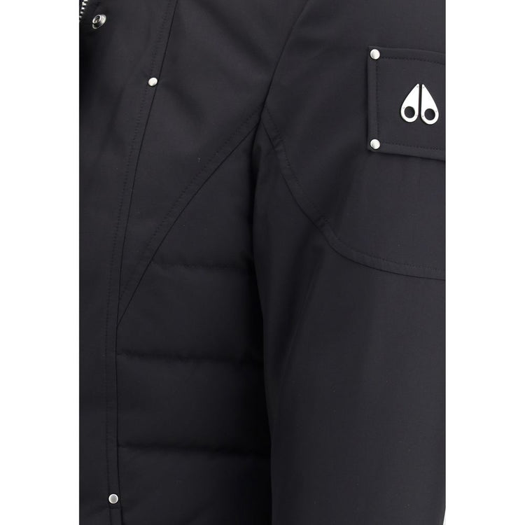 Black Recycled Polyester Parka