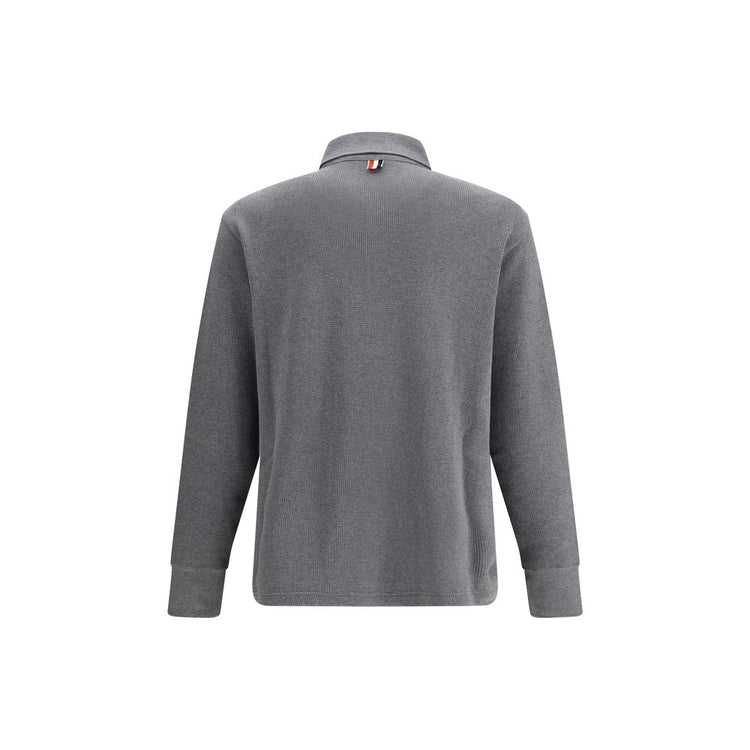 Gray Cotton Polo Shirt