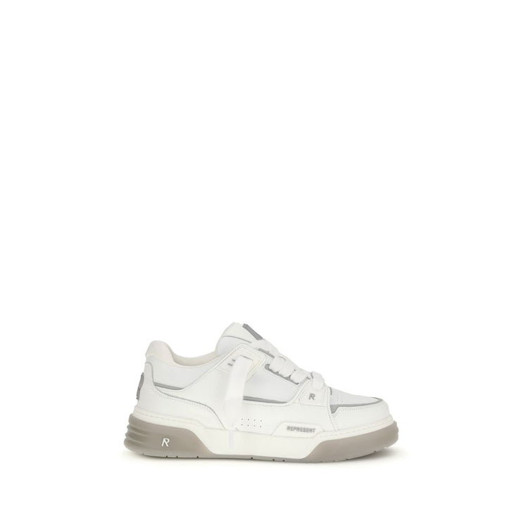 White Calf Leather Bos Taurus Sneakers