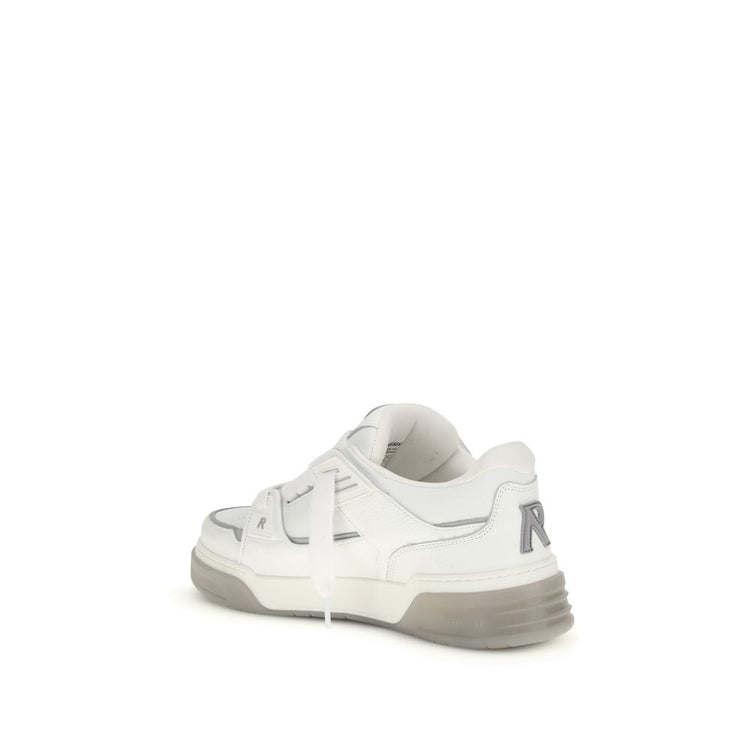 White Calf Leather Bos Taurus Sneakers