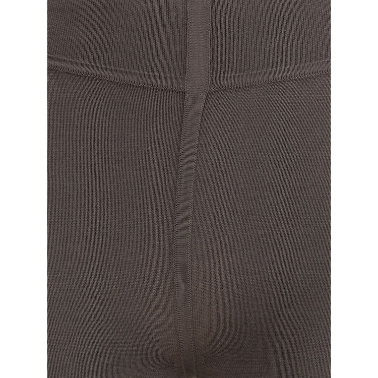 Gray Fleece Wool Leggings