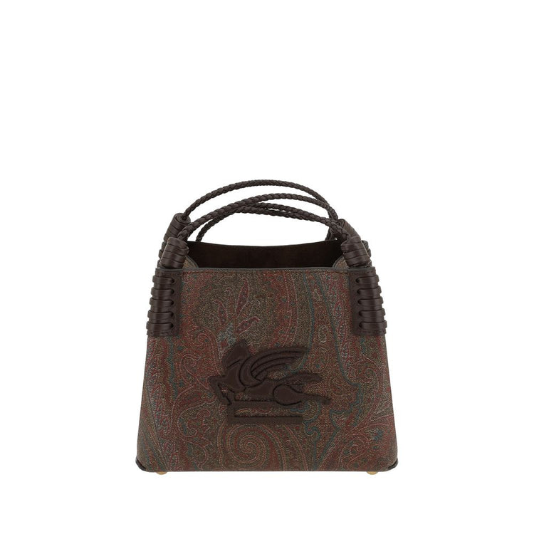 Brown Fabric Shoulder Bag